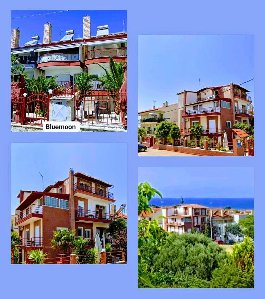 Blue Moon Accommodation Nea Michaniona Bagian luar foto